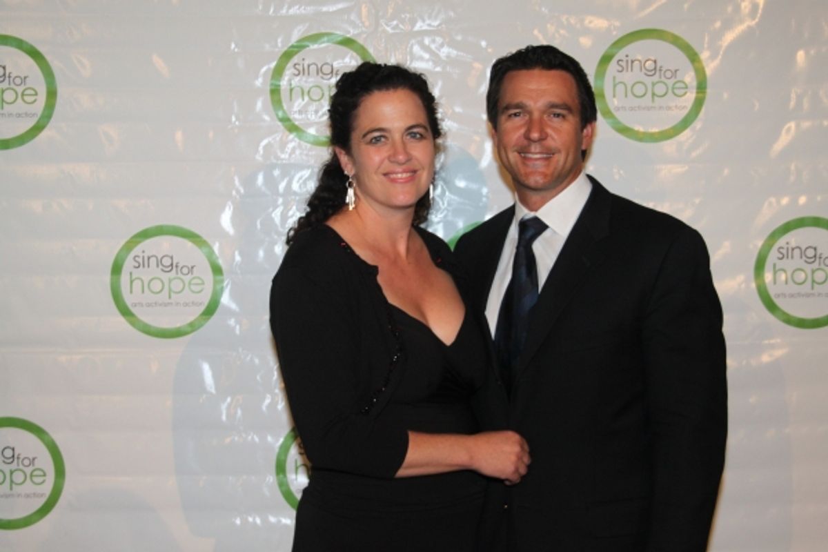 Nathan Gunn and Judith Gunn at 