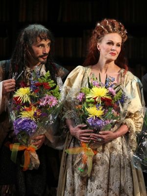 Mark Rylance and Joanna Lumley Photo