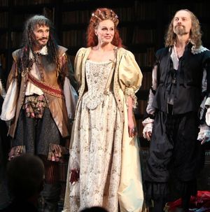 Joanna Lumley, Mark Rylance and David Hyde Pierce Photo