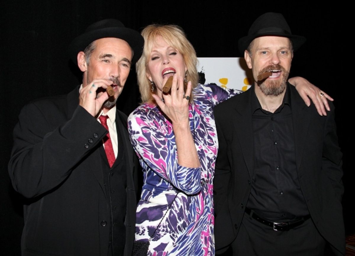 Mark Rylance, Joanna Lumley and David Hyde Pierce at 