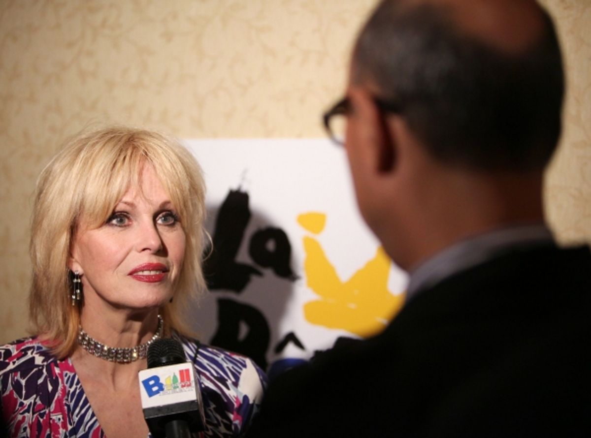 Joanna Lumley and Richie Ridge at 