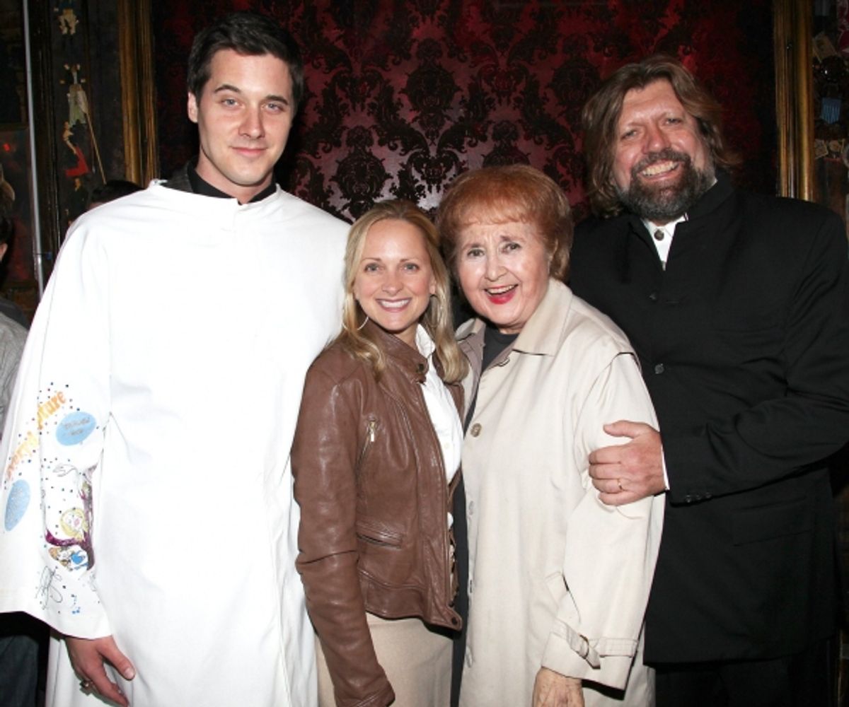 Heath Calvert (Gypsy Robe Winner), Paige Price , Terry Marone, Oskar Eustis at 