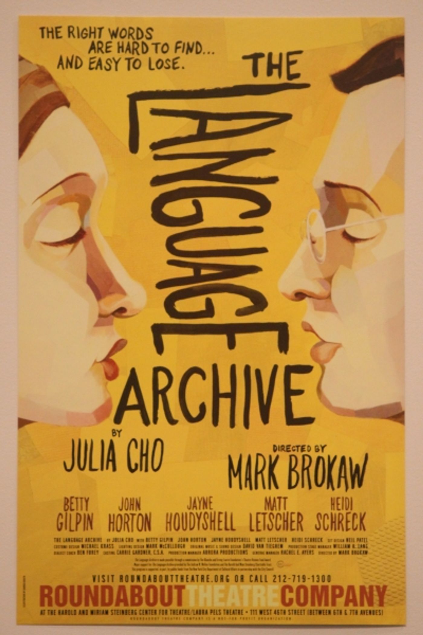 Photo Coverage: The Language Archive Opens at Roundabout Photo Coverage: The Language Archive Opens at Roundabout Image