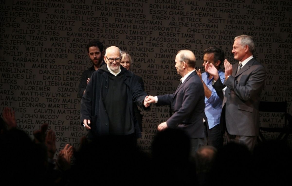 Santino Fontana, Glenn Close, Joe Mantello, Larry Kramer, Joel Grey, Victor Garber at 