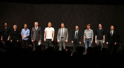 Santino Fontana, Glenn Close, Joe Mantello, Victor Garber, John Benjamin Hickey, Patr Photo
