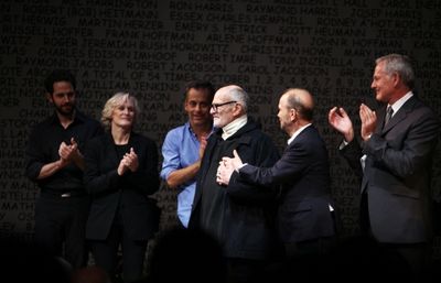 Santino Fontana, Glenn Close, Joe Mantello, Larry Kramer, Joel Grey, Victor Garber Photo