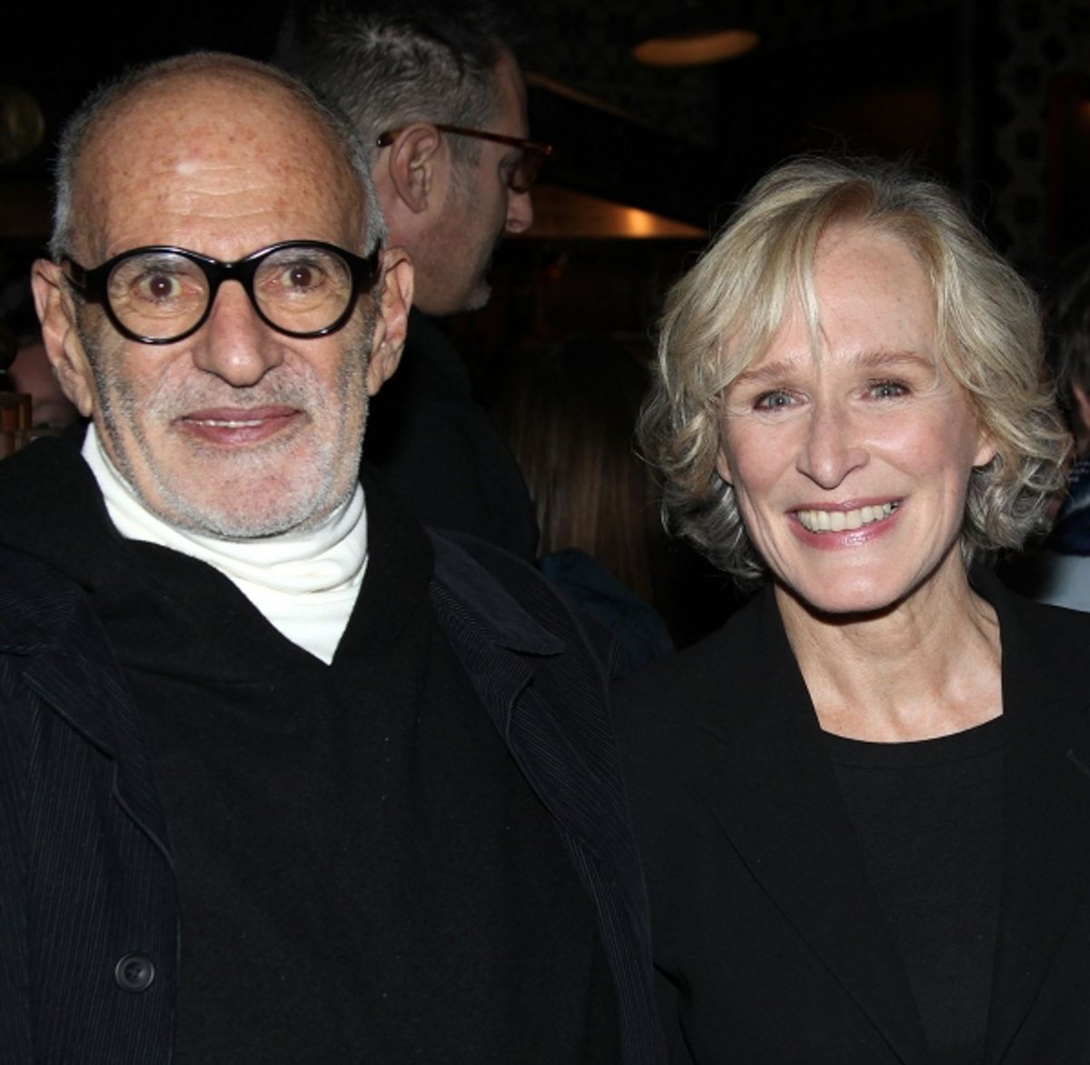 Larry Kramer & Glenn Close at 