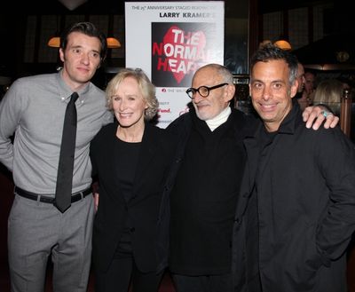 Jason Butler Harner, Glenn Close, Larry Kramer & Joe Mantello Photo