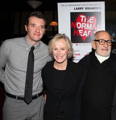 Jason Butler Harner, Glenn Close & Larry Kramer Photo