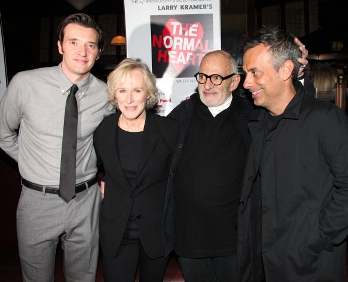 Jason Butler Harner, Glenn Close, Larry Kramer & Joe Mantello at 