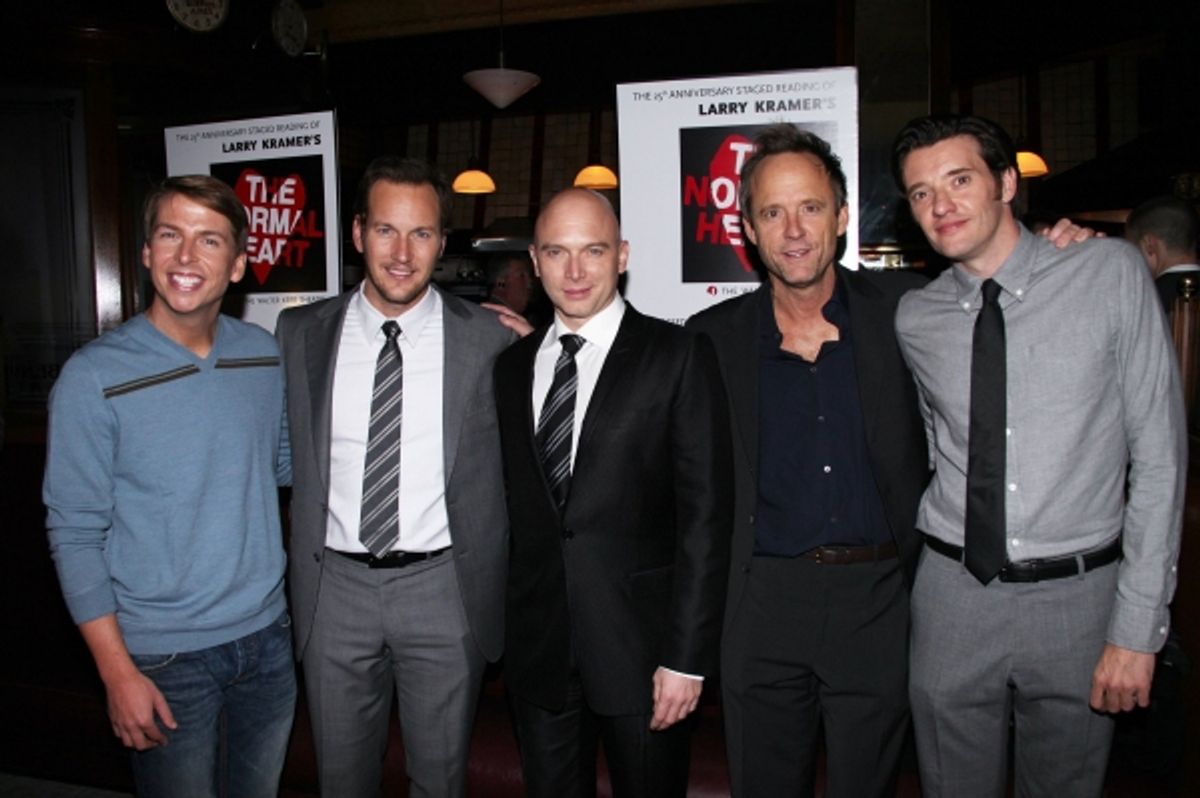 Jack McBrayer, Patrick Wilson, Michael Cerveris, Josh Benjamin Hickey and Jason Butler Harner at 