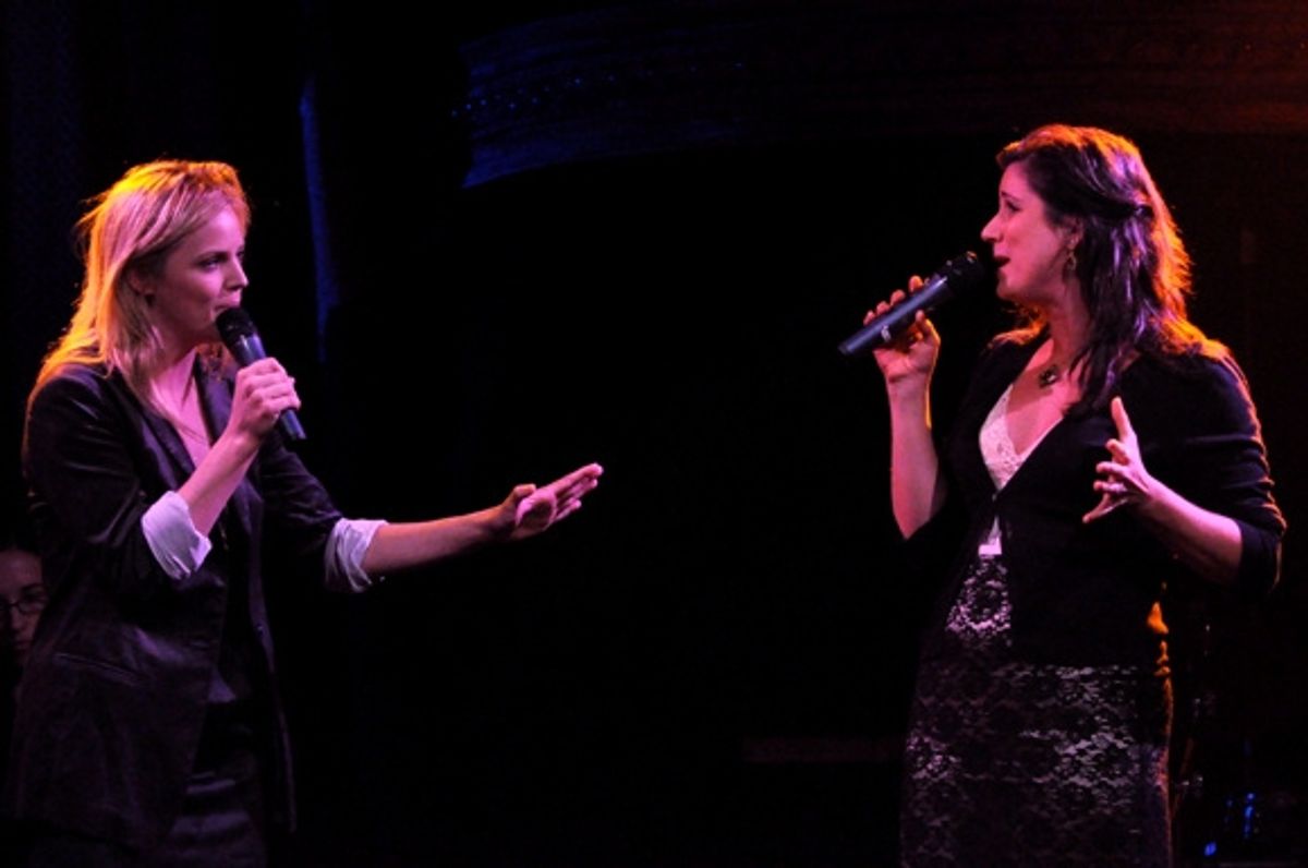Katie Rose Clarke and Stephanie J. Block at 