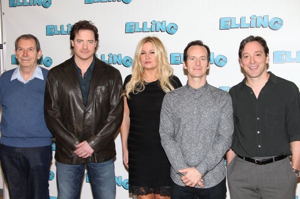 Richard Easton, Brendan Fraser, Jennifer Coolidge, Denis O'Hare, Jeremy Shamos & Doug Photo