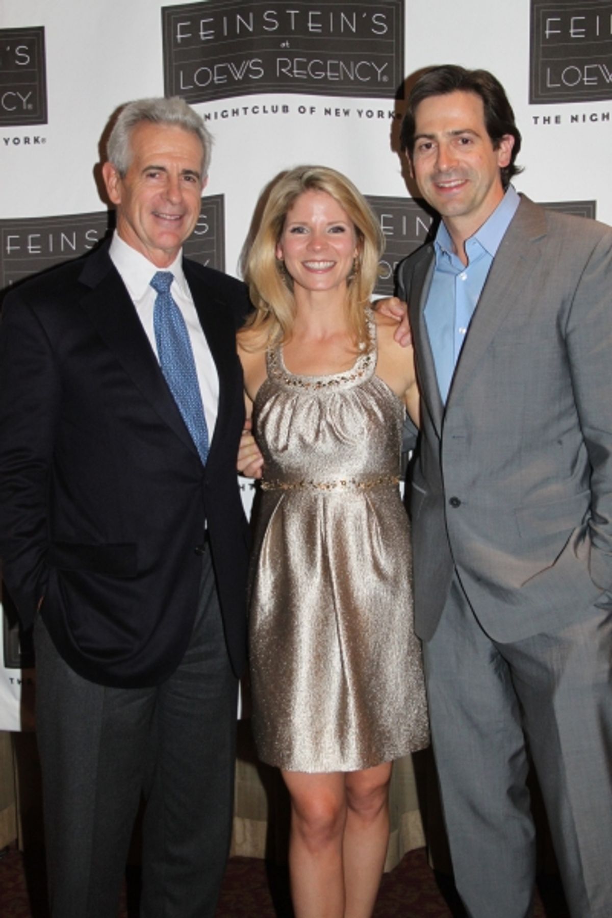 James Naughton, Kelli O'Hara and Greg Naughton at 