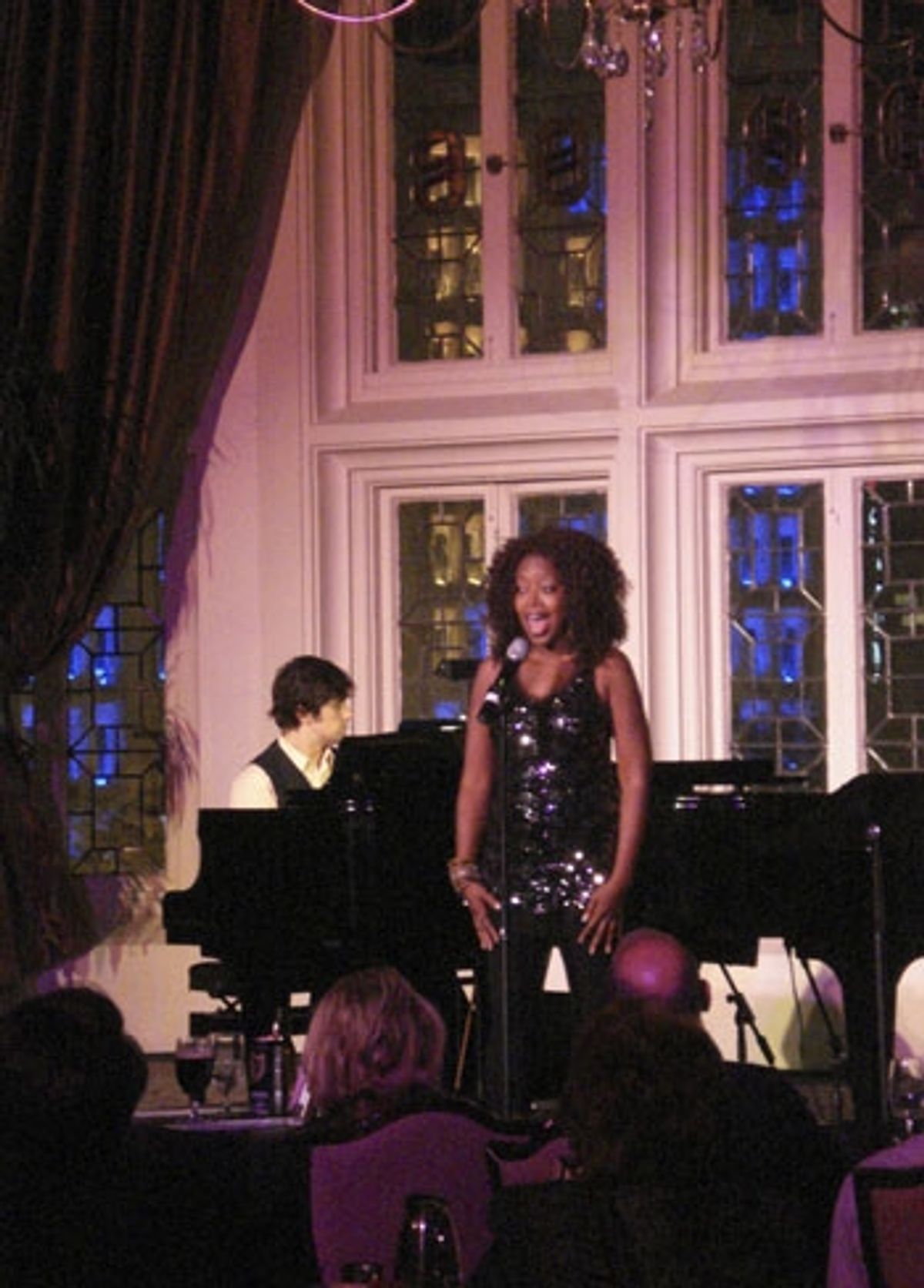 Brett Ryback and Jennifer Leigh Warren perform at The Cabaret at the Columbia Club at 