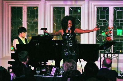 Brett Ryback and Jennifer Leigh Warren perform at The Cabaret at the Columbia Club Photo