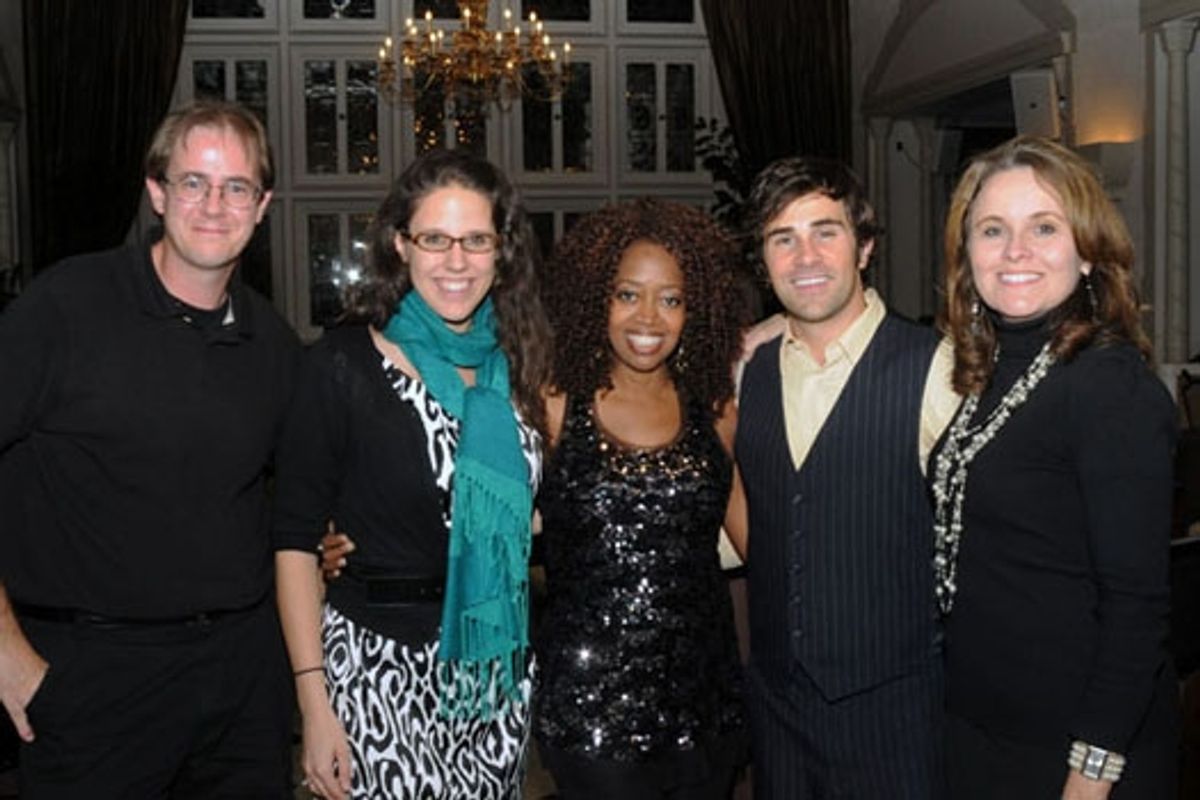 Brian Bratt, Anne Miller, Jennifer Leigh Warren, Brett Ryback and Shannon Forsell at The Cabaret at the Columbia Club at 