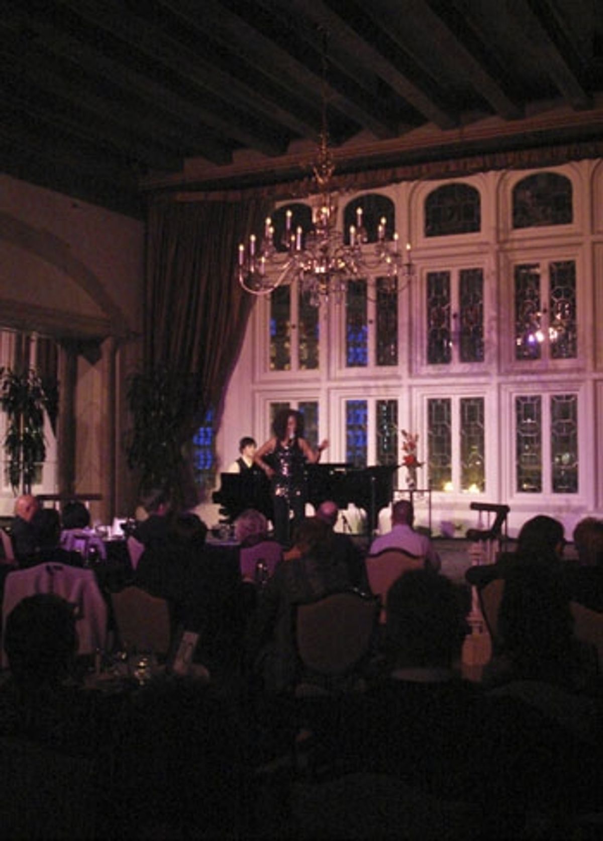 Brett Ryback and Jennifer Leigh Warren perform at The Cabaret at the Columbia Club at 