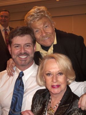 Harlan Boll, with Rip Taylor and Tippi Hedren Photo
