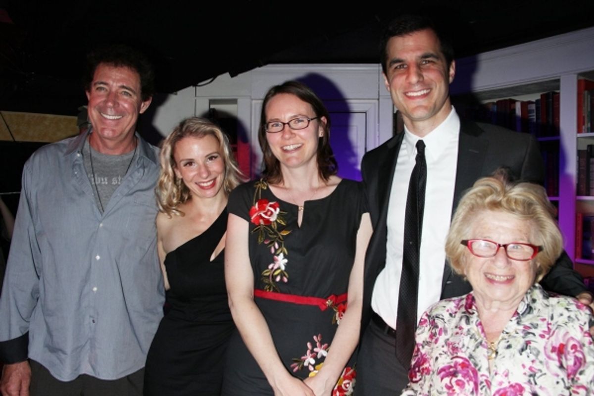 Barry Williams, Farah Faltzberg, Abby Grotke, Ken Davenport and Dr. Ruth Westheimer  at 