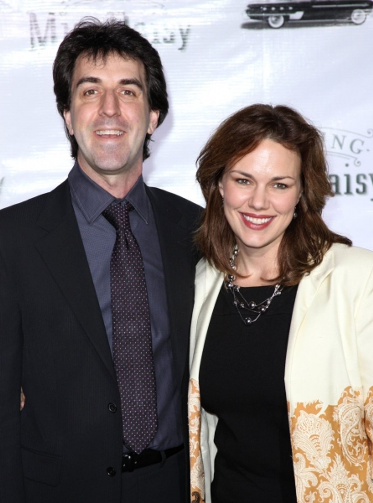 Jason Robert Brown and his wife Georgia Stitt Brown  at 