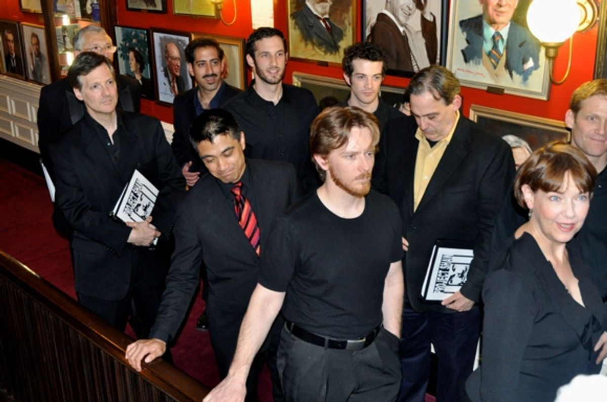 Philip Glassborow, Paul Singleton, James Rana, Matthew Baldiga, Ariel Estrada, A.J. Shively, David Ian Lee, Michael Feingold, Harriet Harris at 