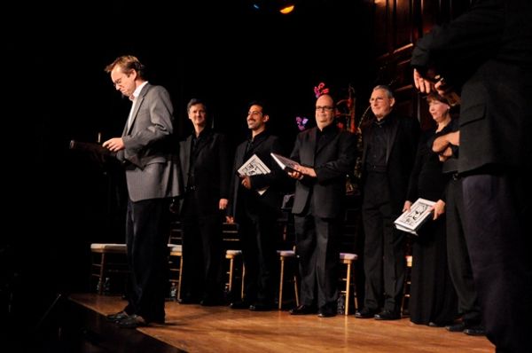 Michael Riedel, Paul Singleton, James Rana, Brad Oscar, Philip Glassborow and Harriet Photo