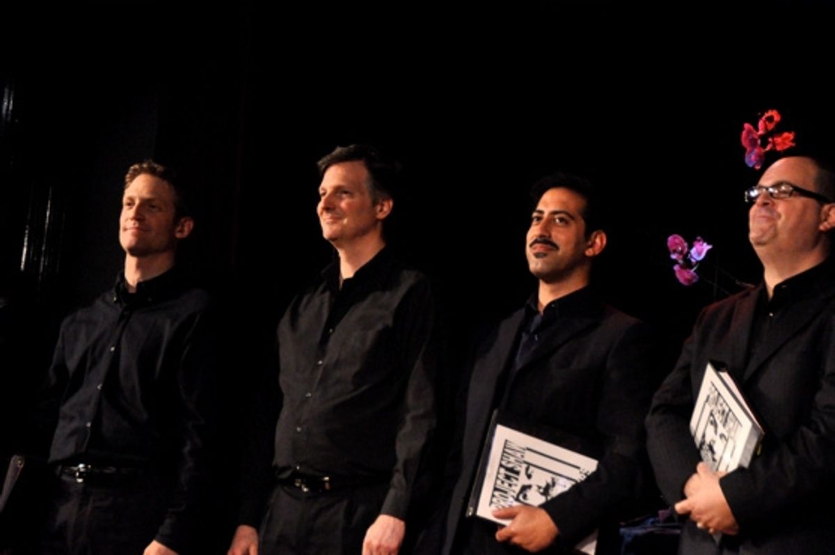 Glenn Kalison, Paul Singleton, James Rana and Brad Oscar at 