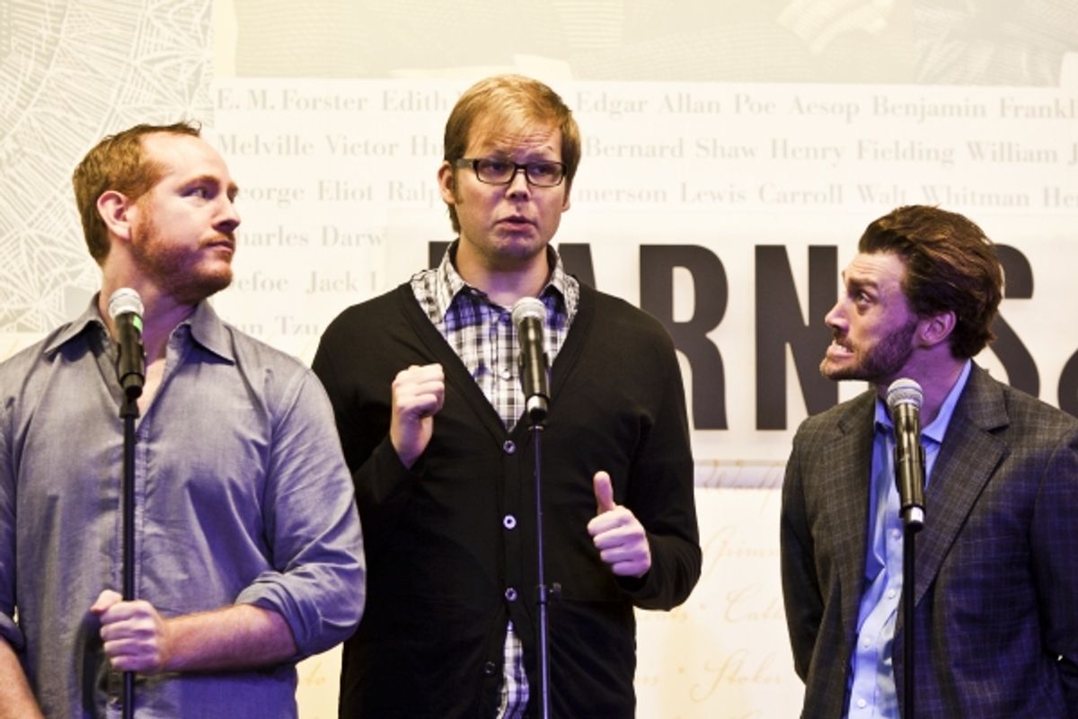 Darren Goldstein, Jeff Hiller and Bryce Pinkham at 