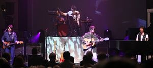 RAIN cast members: Ralph Castelli as Ringo Starr, Joe Bithorn as George Harrison and  Photo