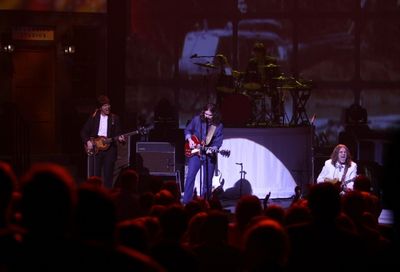 RAIN cast members: Ralph Castelli as Ringo Starr, Joe Bithorn as George Harrison and  Photo