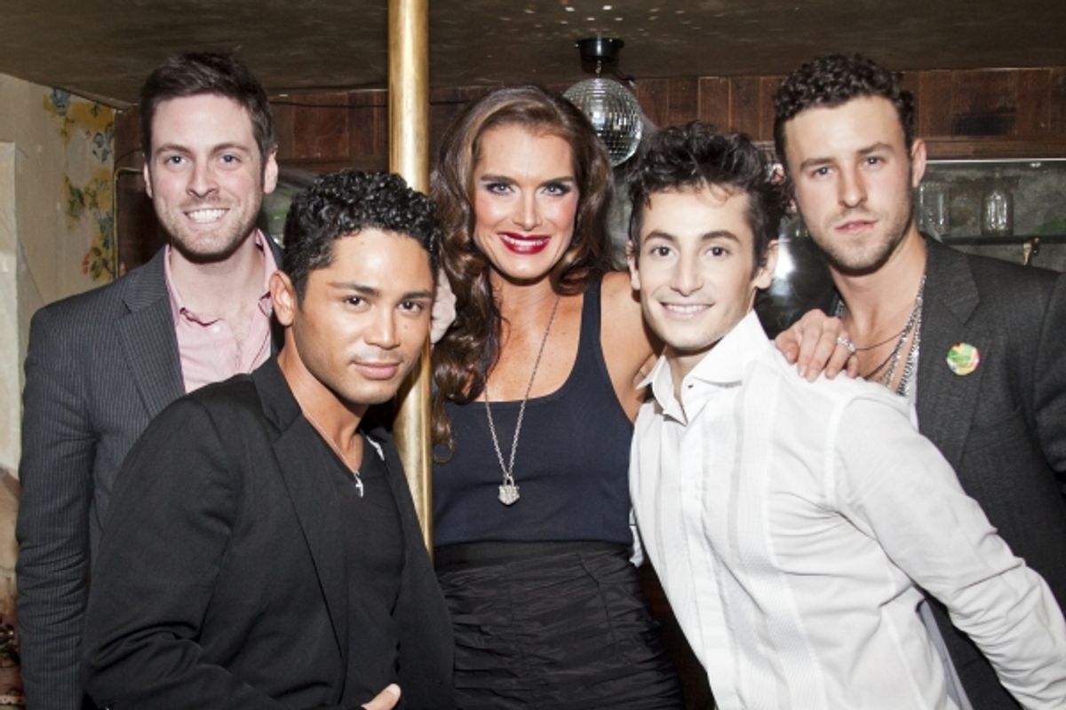 Trapper Felides, Isaac Calpito, Brooke Shields, Frankie James Grande and Christoper Spaulding  at 