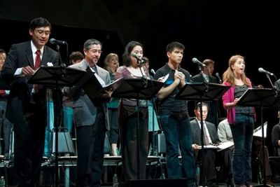 Paol Montalban, Alan Ariano, Christine Toy Johnson, Telly Leung, Allie Trimm Photo