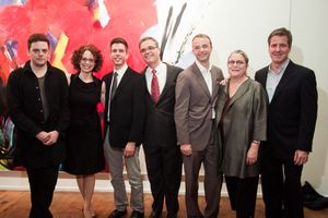 Nico Muhly, Rebecca Taichman, Stephen Karam, Neal Goren, David Devan, Diane Wondisford and David Bennett @ BroadwayWorld Nico Muhly, Rebecca Taichman, Stephen Karam, Neal Goren, David Devan, Diane Wondisfor Photo