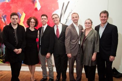 Nico Muhly, Rebecca Taichman, Stephen Karam, Neal Goren, David Devan, Diane Wondisfor Photo