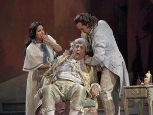 Anna Netrebko, John Del Carlo and Mariusz Kwiecien Photo