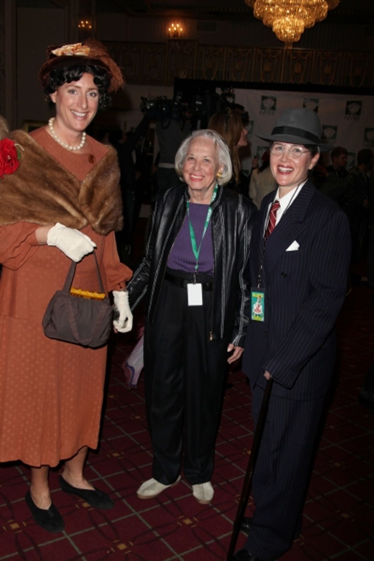 Liz Smith with Judy Gold as Eleanor Roosevelt with girlfriend as Teddy Roosevelt at 