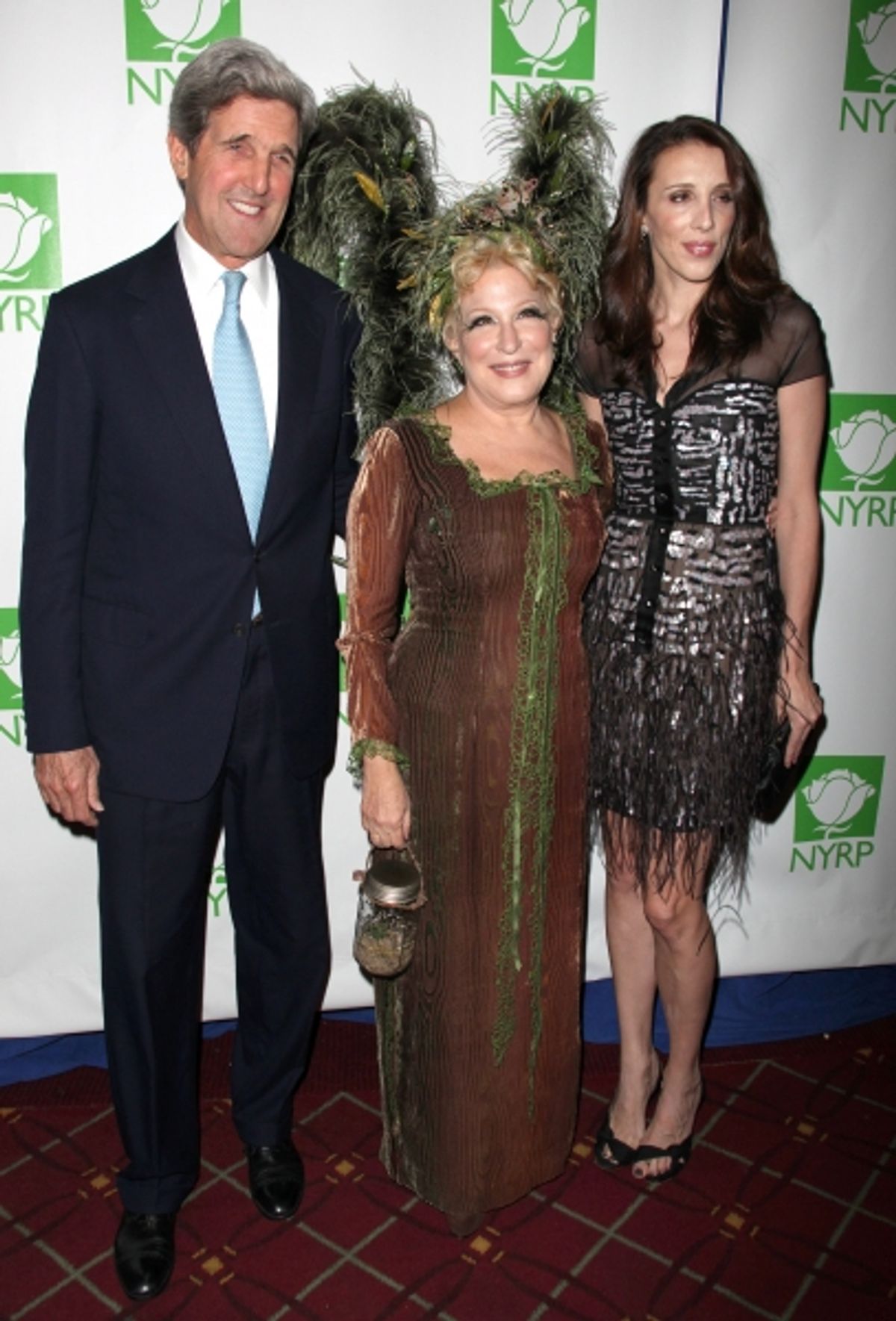 John Kerry, Bette Midler & Alexandra Kerry at 
