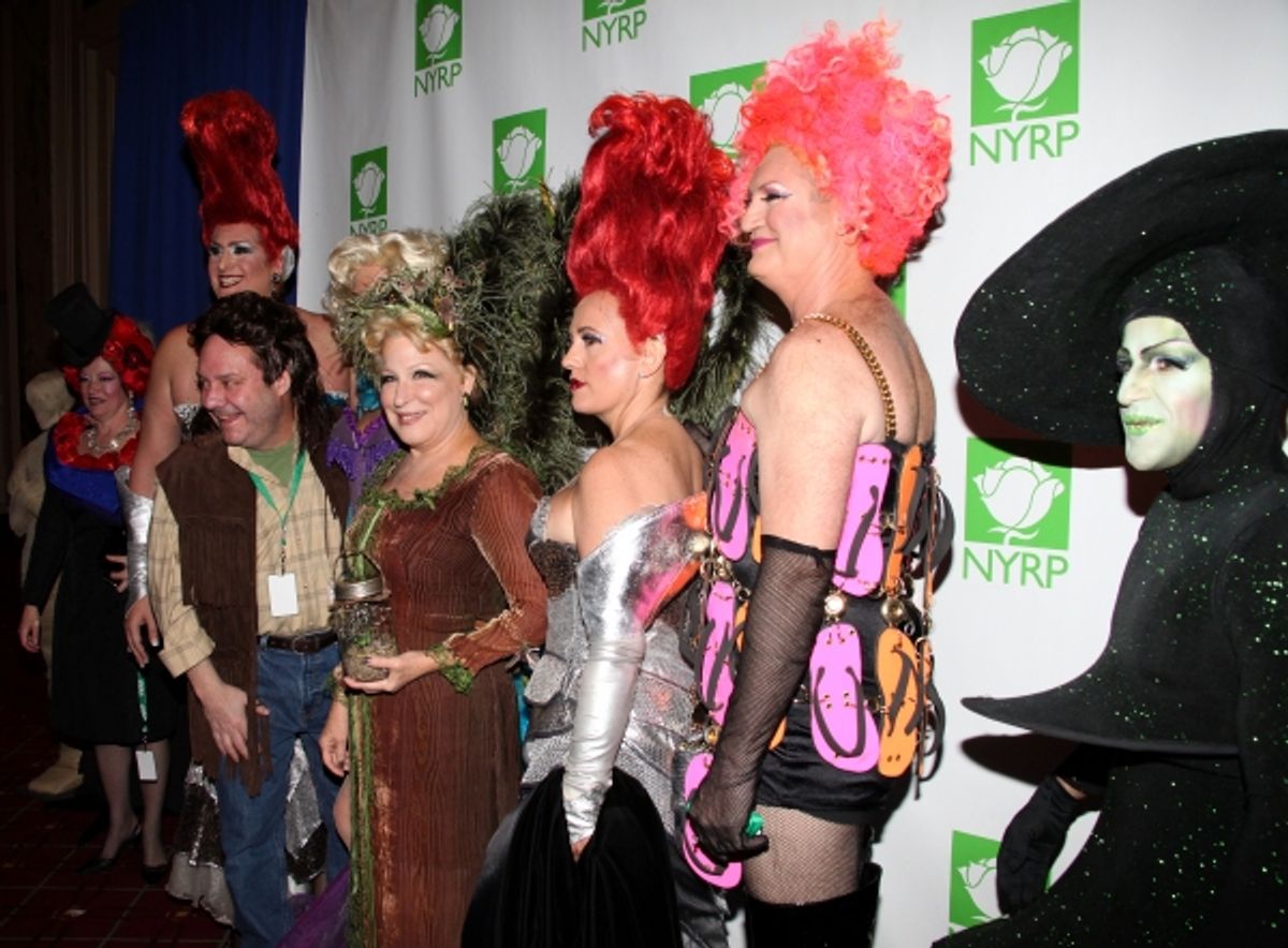 Priscilla executive producer Alecia Parker, Priscilla producers Nick Scandalios and James L. Nederlander Jr., Margo McNabb, Priscilla producers Bette Midler, Liz Koops and Garry McQuinn, Ric Swezey at 