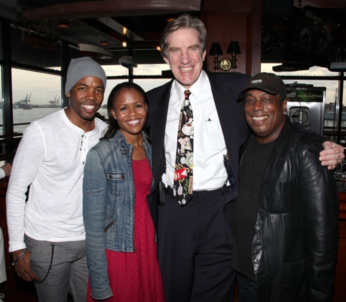 Tommar Wilson (Gypsy Robe Winner - HAIR - 2009), Nikki Renee Daniel (Gypsy Robe Winner - LES MIZ - 2006), Nick Wyman (AEA President) & Pi Douglass (Gypsy Robe Winner - JESUS CHRIST SUPERSTAR-1971, THE SELLING OF THE PRESIDENT - 1972, THE WIZ - 1975) 
 at 