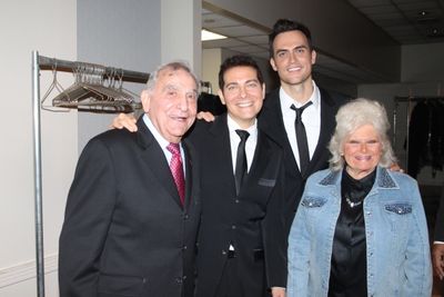 Michael Feinstein, Cheyenne Jackson and Michael Feinsteins Parents Photo