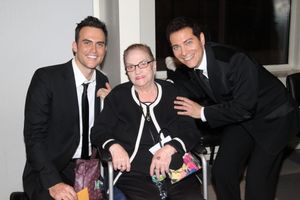 Cheyenne Jackson, Jo Jo Lenzi and Michael Feinstein Photo