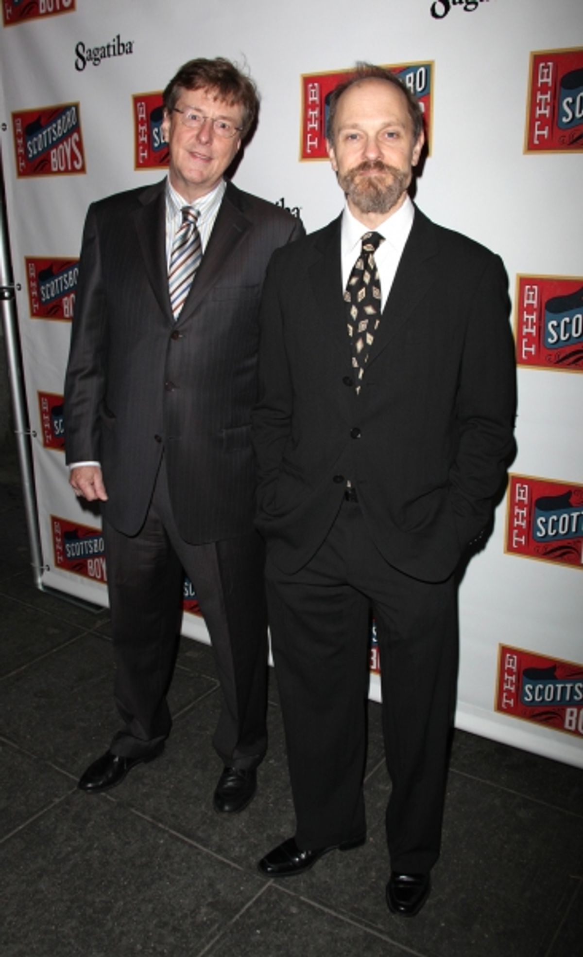 Brian Hargrove and his husband David Hyde Pierce at 