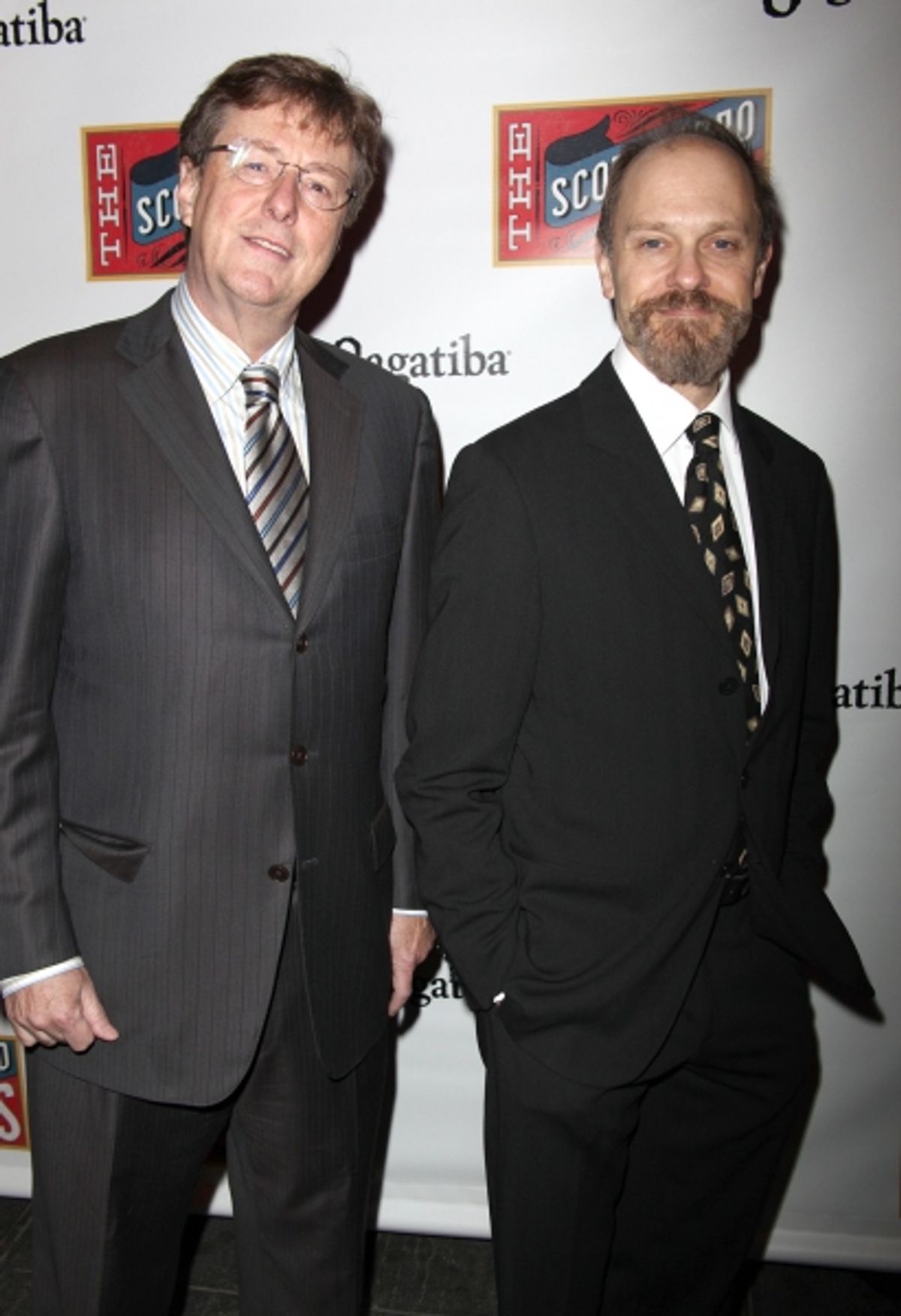 Brian Hargrove and his husband David Hyde Pierce at 