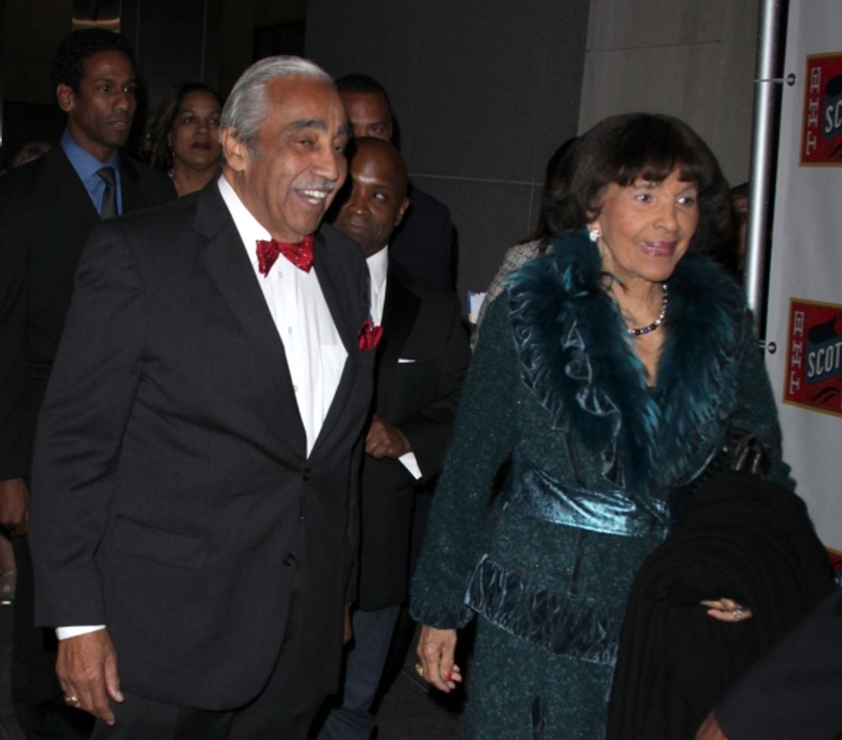 Charles Rangel & wife at 