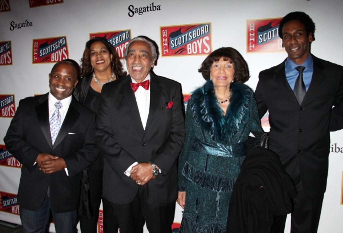 Charles Rangel & wife at 