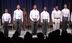 Joshua Henry and the cast of THE SCOTTSBORO BOYS Photo