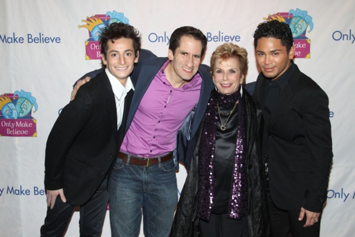Frankie Gande, Seth Rudetsky, Dena Hammerstein and Isaac Calpito at 