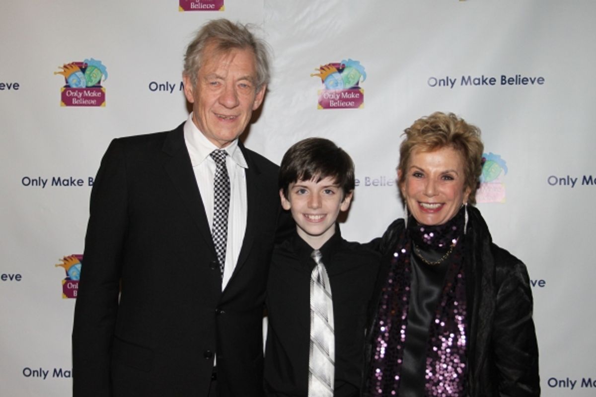 Sir Ian McKellen, Peter Mazurowski and Dena Hammerstein at 