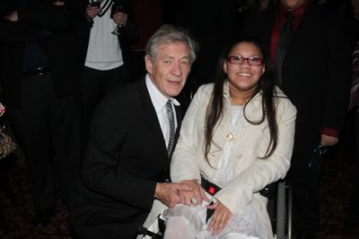 Sir Ian McKellen and Daphne Frias Photo